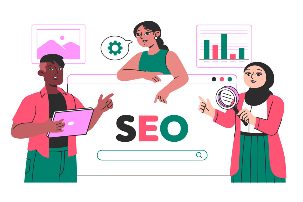 A professional showcasing off-page SEO services in India, highlighting strategies for improving website visibility and ranking.